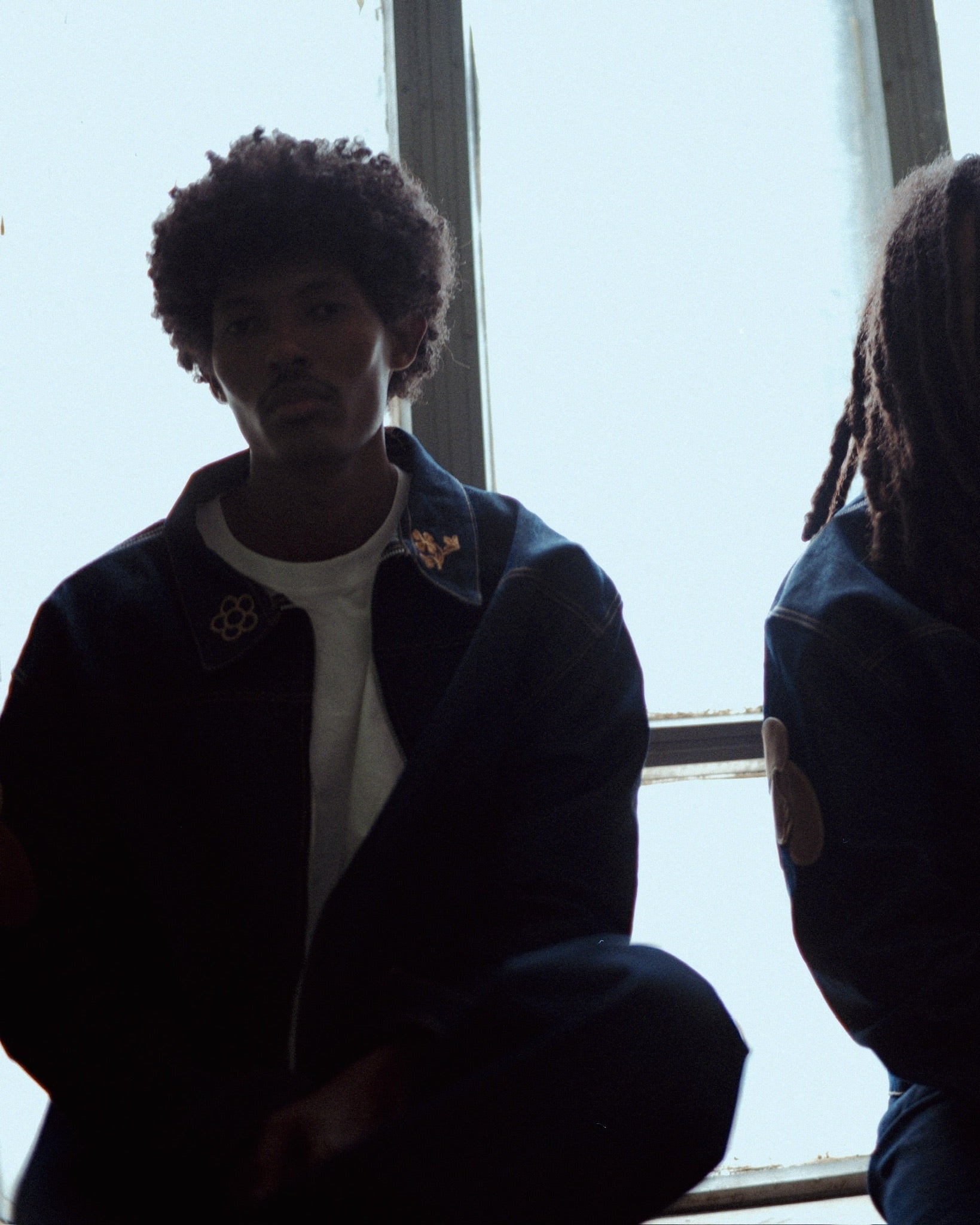 no véx denim worn, interior window light